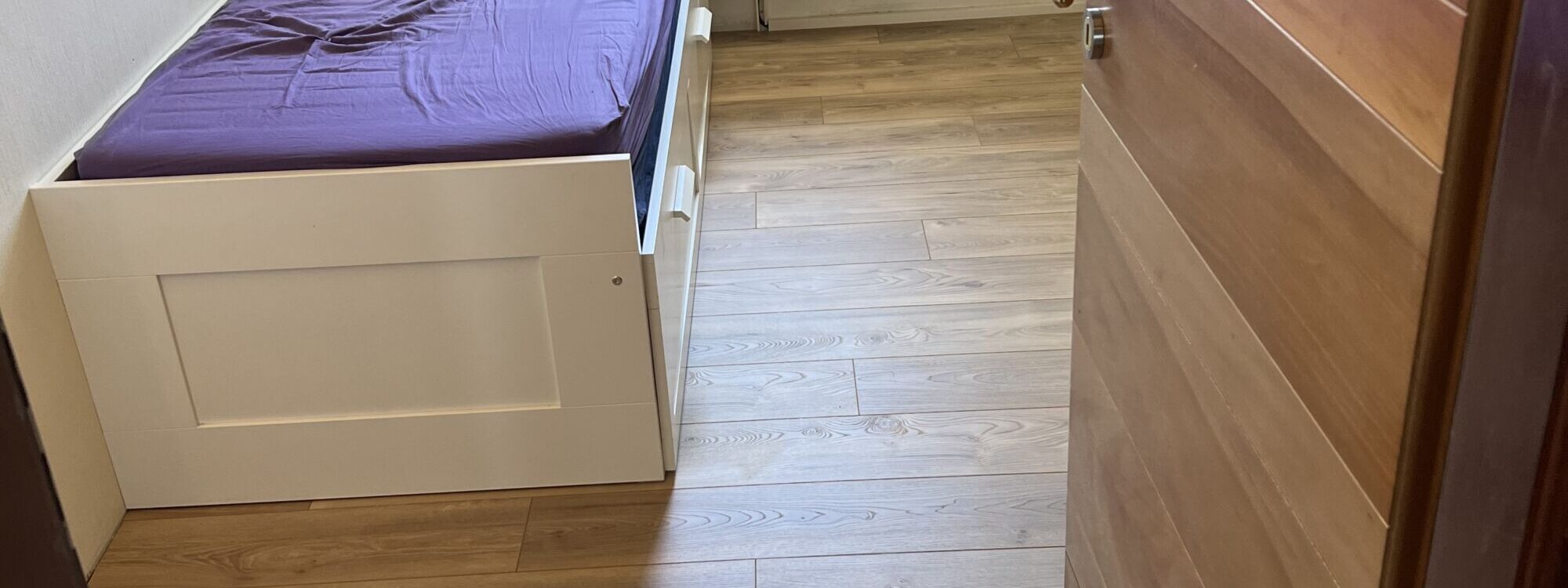 Pose de parquet, Strasbourg place de Haguenau Ostwald